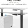 _Electrically height-adjustable desk with collision protection, memory control and soft start / stop function (black) Image 5