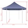 Hexagonal Pop-Up Foldable Marquee Dark Blue 3.6x3.1 m Image 9