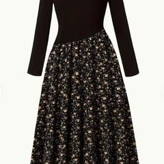 Elegant Long-sleeve Maxi Dress
