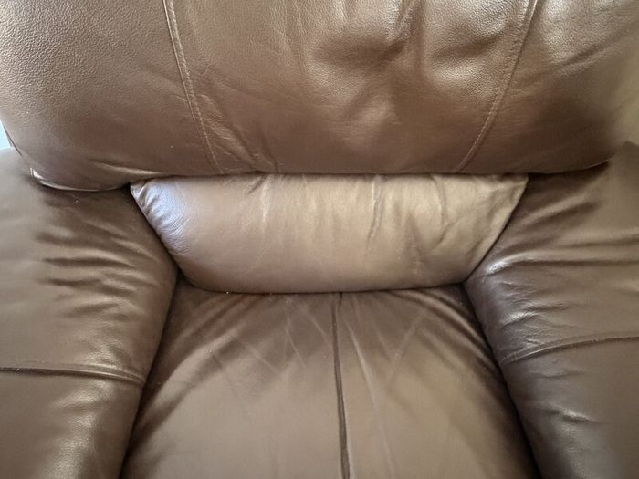 JMK Sofa Co. Dark Brown Leather Armchair