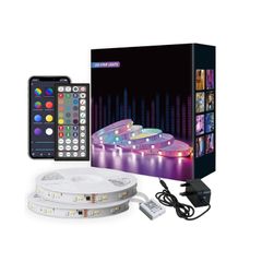 30M Led Strip Light RGB with 44-keys Remote and App Control [2x15M]