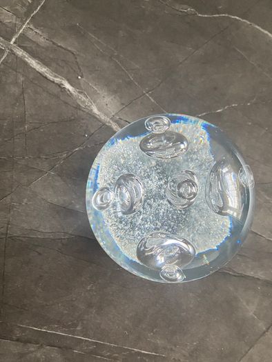 Vintage Clear glass paperweight