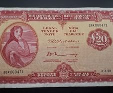 20 pound lady lavery note 3 3 1969
