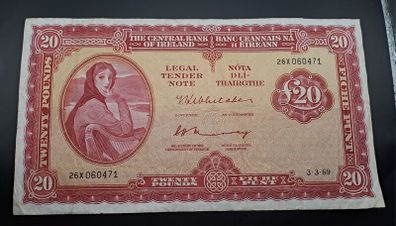 20 pound lady lavery note 3 3 1969