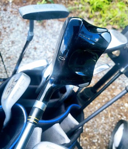 Set of golf clubs