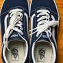 Vans Off The Wall Ward Boys Navy Canvas Trainers UK5 EUR38 Image 7