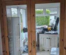 Double Solid Pine Doors