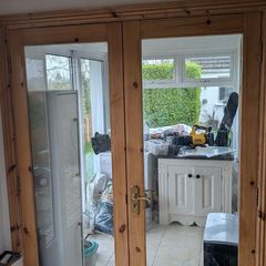 Double Solid Pine Doors