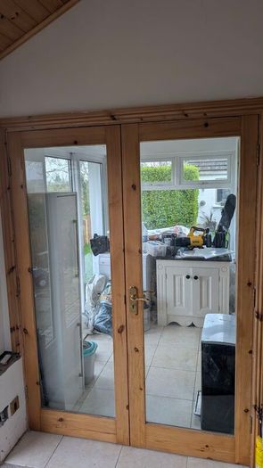 Double Solid Pine Doors