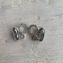 Signed Swarovski Silver Tone Crystal Clip on Earrings Image 6