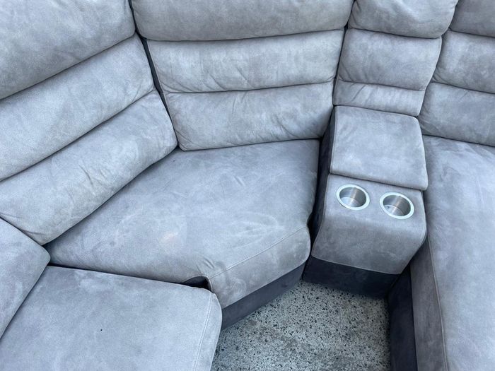 Grey Recliner corner sofa
