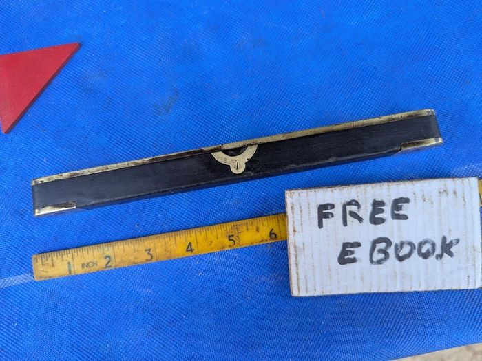 Ebony & Brass Spirit Level
