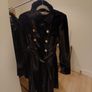 Karen Millen Black Velvet Military Coat Image 3