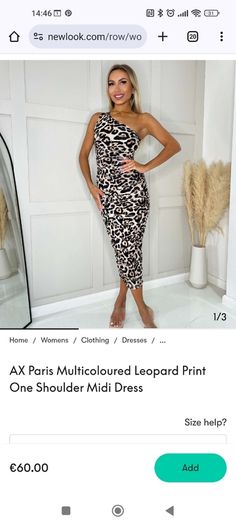 ax Paris leopard print dress