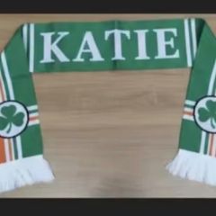 irish scarf with katie on