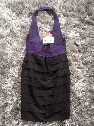 Halter wool dress