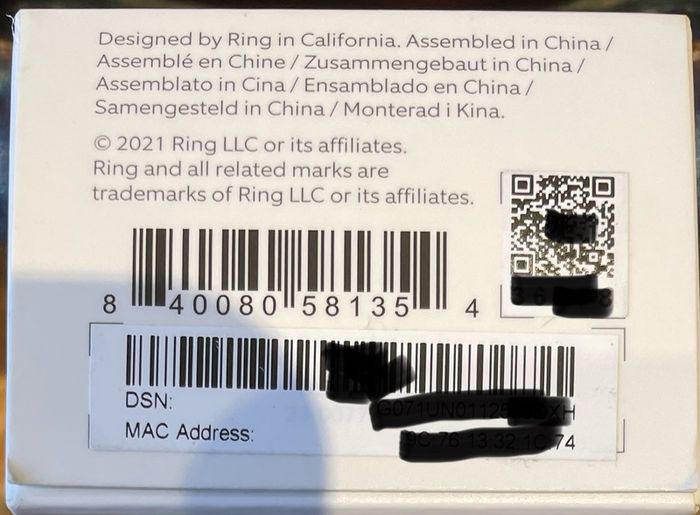 ring doorbell Wired + Chime