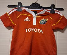Munster Rugby Jersey. Boys Girls 9 To 12 Months Home Jersey. Collect In Dublin Or Receive Via Post.
