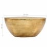 Coffee Table Hammered Aluminium 70x30 cm Brass Image 10