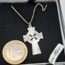 Vintage sterling silver celtic cross Image 8