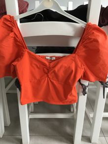 Ladies Orange top. Size L/ 14 Pull&Bear make