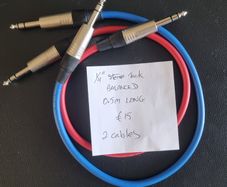 1/4" Jack to 1/4" Jack stereo patch cable