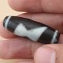 Antique Himalayan Flower Motif Energy Agate Dzi Talisman Image 3