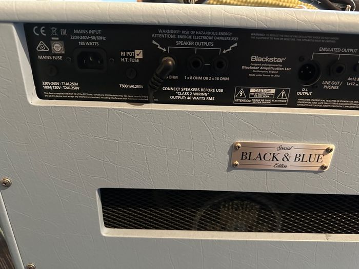 Blackstar Club 40 HT Mk2 Limited Edition - Black and Blue