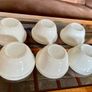 6 Vintage Style Mason Cash Small White Pudding Bowl 48s 1950 1960s Era Image 4