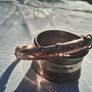 Smith &Pepper 9k Rose Gold Art Nouveau Bangle(9.4 grams) Image 5