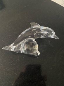 Galway Crystal Glass jumping Dolphin