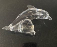 Galway Crystal Glass jumping Dolphin