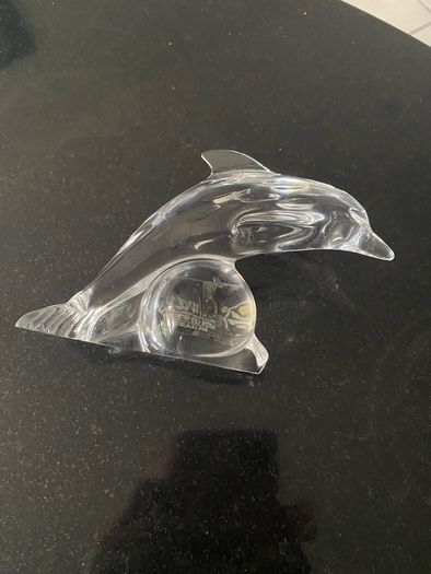 Galway Crystal Glass jumping Dolphin