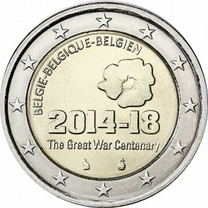 Belgium 2 Euro Commemorative Coin 2014 - The Great War Centenary. Uncirculated.
