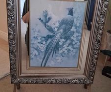 Vintage fire screen