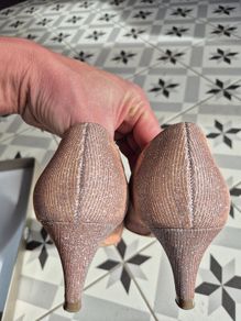 Peter Kaiser sparkly rose gold heels