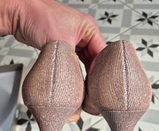 Peter Kaiser sparkly rose gold heels