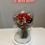 Rose Bouquet Under Glass Dome (6 Colour Options) Image 9