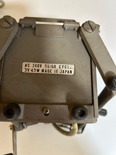 vintage film editor and built in splicer