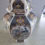 Japanese hand-decorated  Japanese Porcelain Meiji Style Peacocks Vase Urn With Gilt Domed Lid Image 4