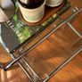 Mid century nesting tables - chrome & glass Image 2
