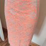 BNWT  beige/orange neon midi lace skirt  F&F size UK16 EU44 Postage included Image 5