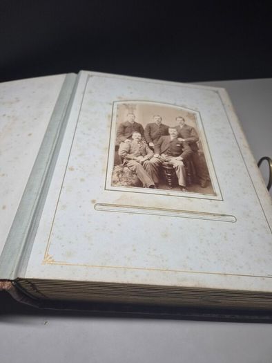 Antique Victorian / Edwardian Photo Album with Original Photographs