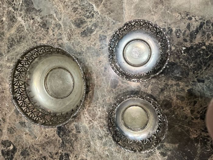 silver plated bowls