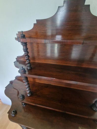 victorian mirrored sideboard/ buffet shelfs
