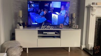 White TV Unit with storage