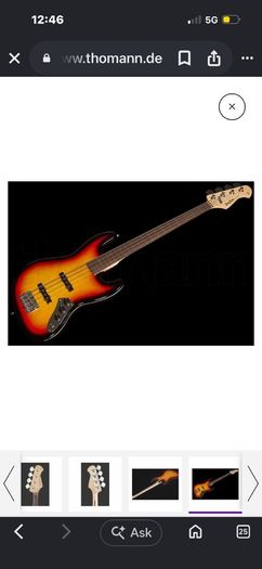 harley benton  fretless delux series 4 string