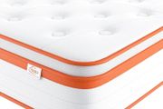 Double Mattress 4FT6, 10 Inch Gel Memory Foam 7 Zone Orthopedic Double Mattress Pocket Sprungs Wave Memory Foam Hybrid - Medium Firm - Motion Isolation 135x190x25 cm