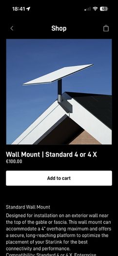Starlink Wall Mount