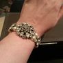Pearl and diamante stretch bracelet Image 2